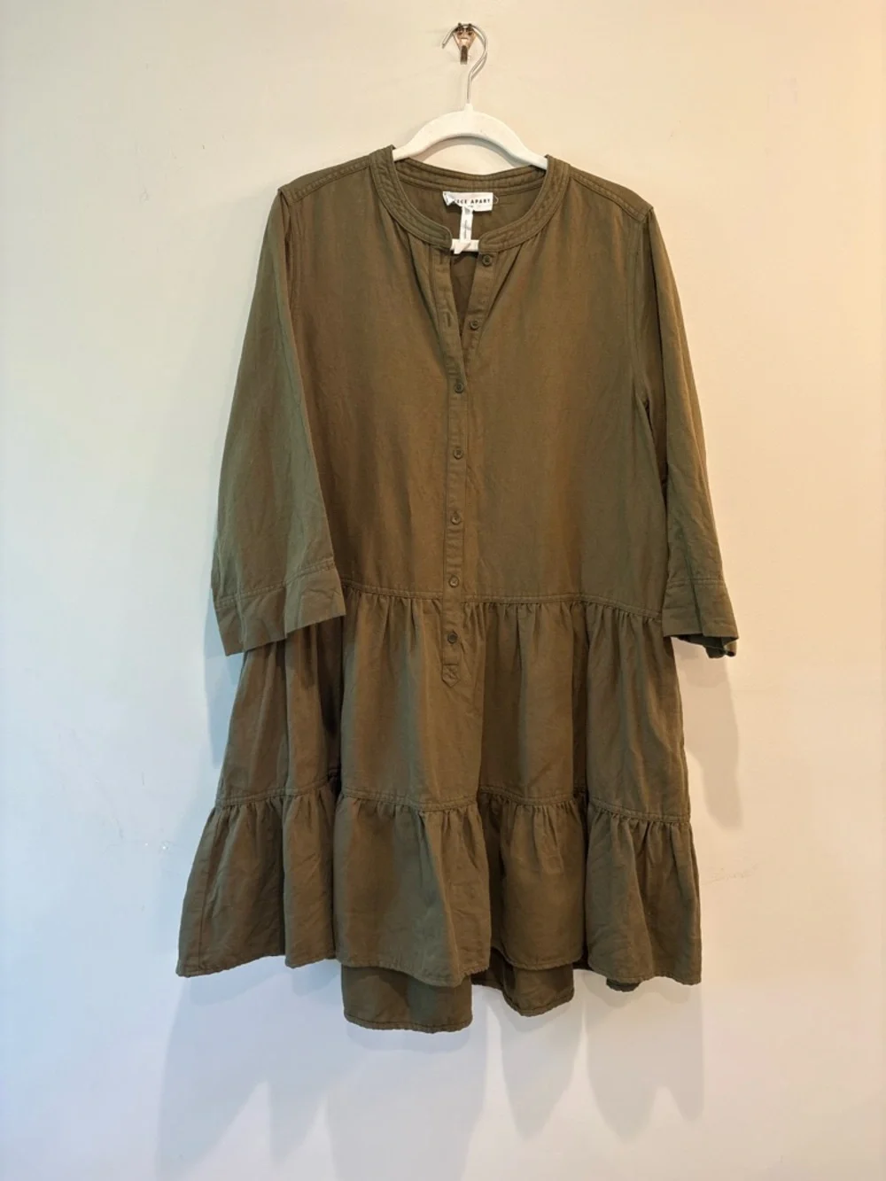 APIECE APART Olive Maurino Drop Waist Mini Dress - Picture 3 of 9